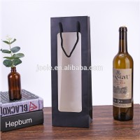 Carrying paper bags clear window display flower and gift custom logo hot foil