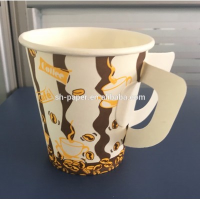 7oz paper cup with handle 190gsm+18PE