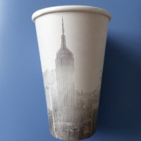 16oz disposable paper cup for hot beverage