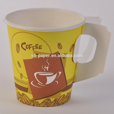 6oz paper coffee cup with handle