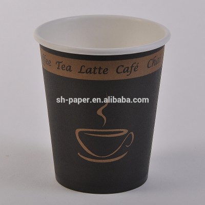 8oz disposable paper cup with flexo printing