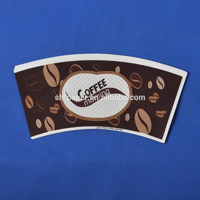 Food grade single PE coated paper cup fans