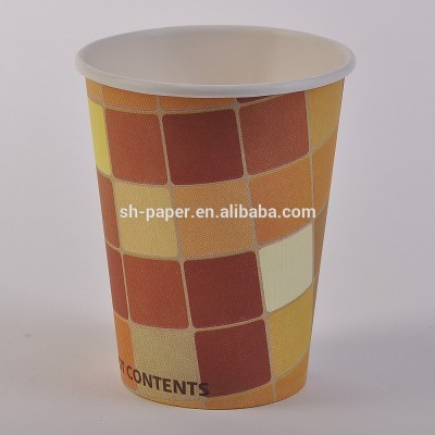 Customized logo printed 8oz disposable paper cup