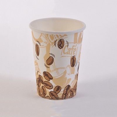 Hot selling products coloured print on the disposable coffee laminated 10oz single wall paper cups